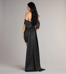 Lucinda Glitter Bow Mini Dress