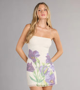 Frankie Floral Beaded Bodycon Mini Dress