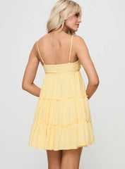 Knotti Mini Dress Yellow