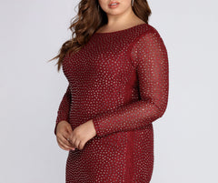 Plus Set In Heat Stone Dress