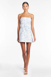 Striking Elegance Mini Dress Blue