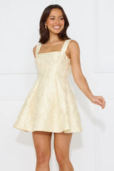Elite Silhouette Mini Dress Yellow