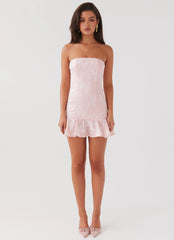 Young Heart Mini Dress - Pink Petal