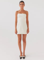 Ayanna Strapless Mini Dress - Ivory