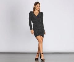 Twinkling Moments Glitter Mini Dress