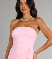Pretty Intentions Tube Mini Dress With Sash