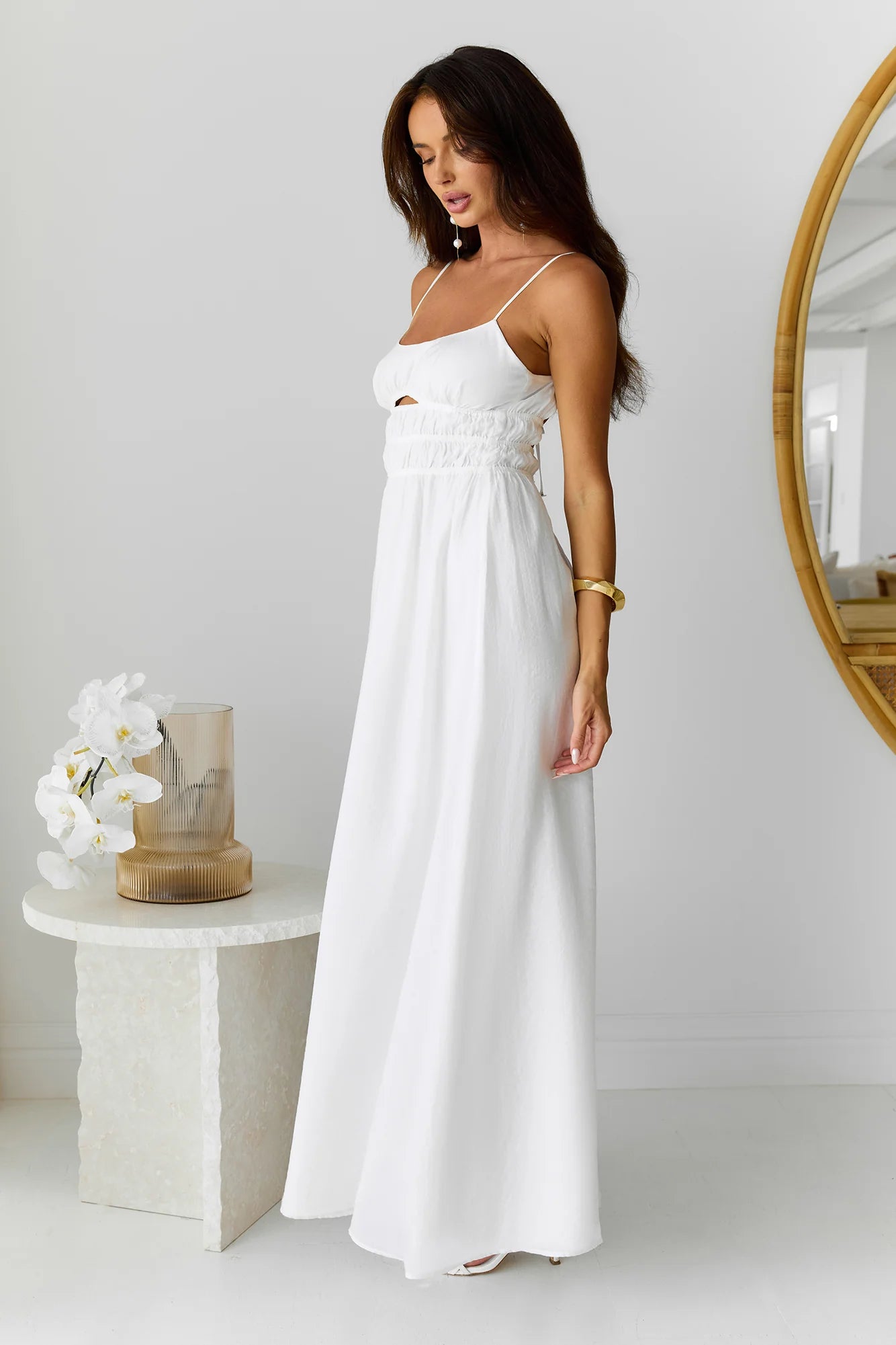 Chic Hideaway Maxi Dress White