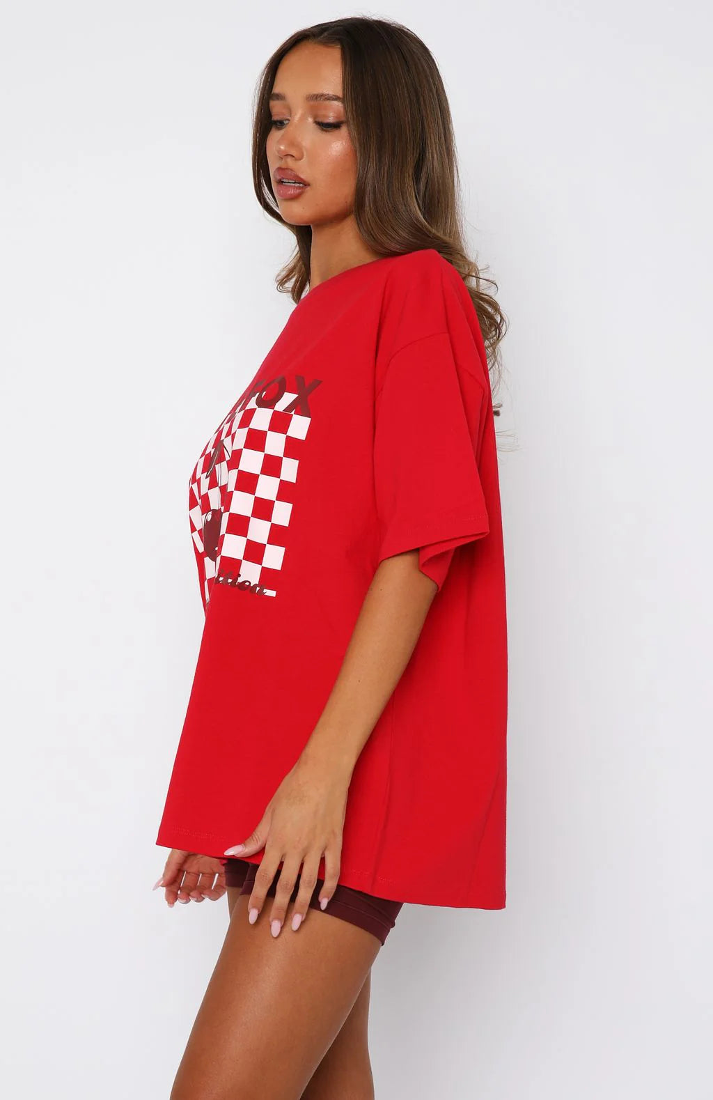 Sweet Cherry Edition Oversized Tee Red
