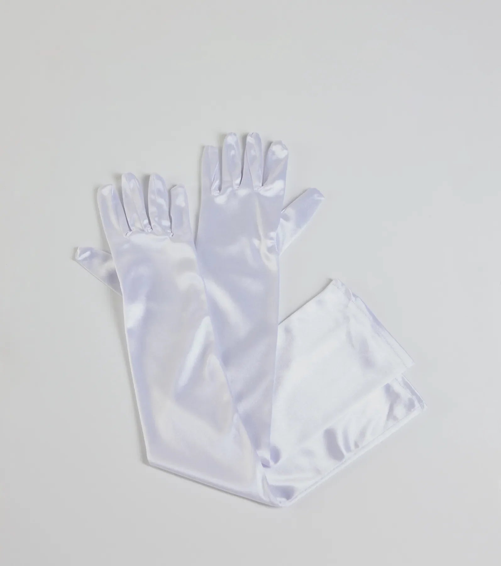 Sleek Fit Long Satin Gloves