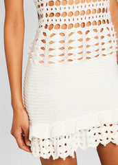 Vali Crochet Pearl Embellished Dress