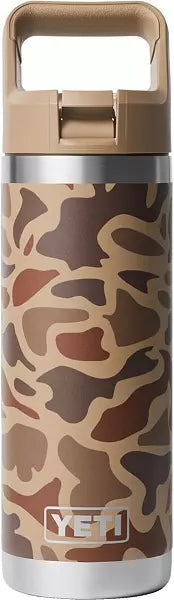 YETI 18 oz. Rambler Bottle with Color-Matched Straw Cap