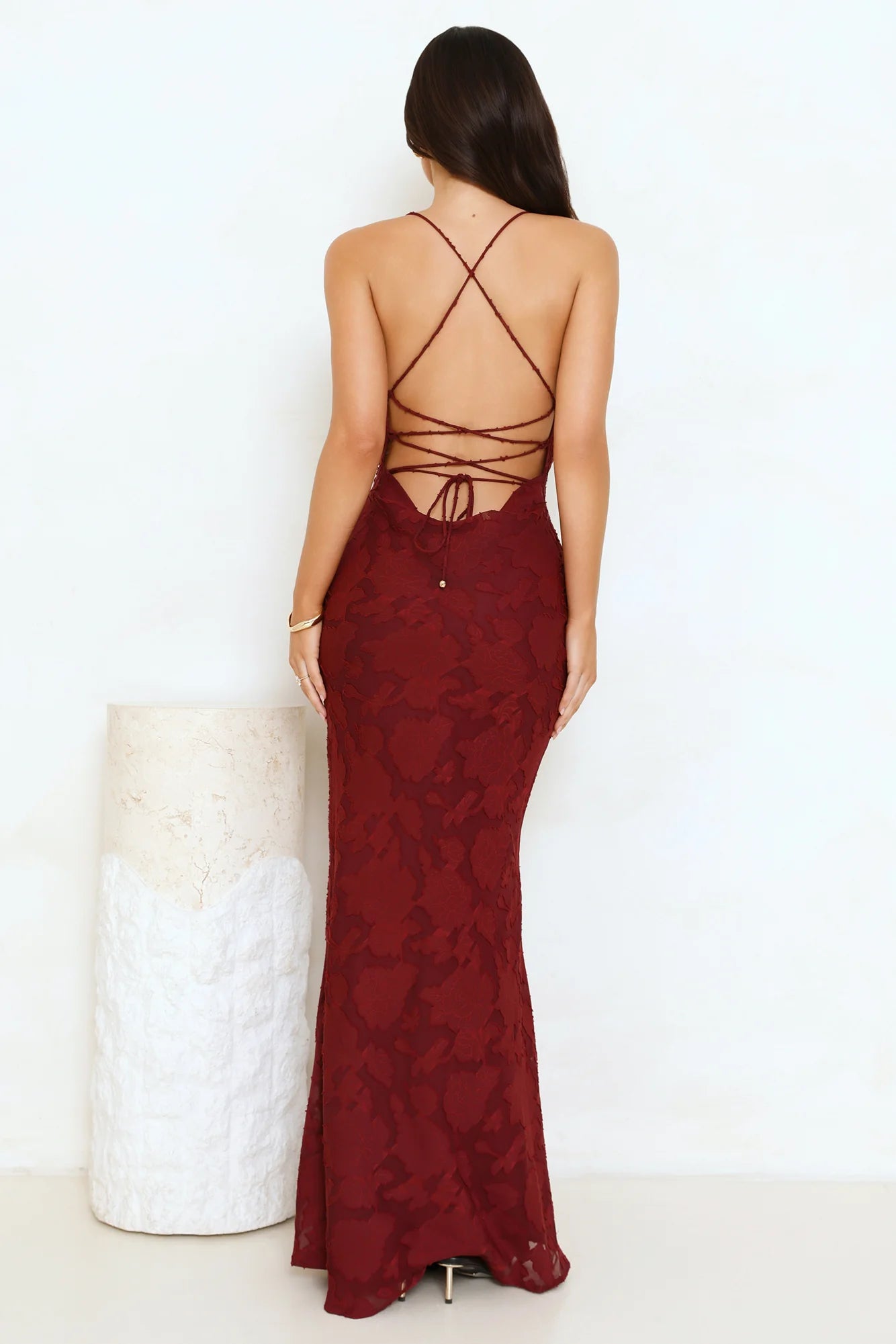 Bridge To Wonderland Maxi Dress Plum