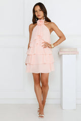 Pretty Wink Halter Mini Dress Pink