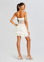 Vali Crochet Pearl Embellished Dress