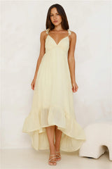 Floating On Florals Maxi Dress Yellow