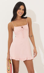 Corset Dress in Pink