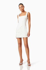 Buttercup Party Dress in White