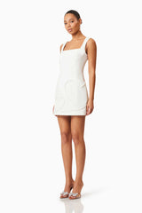 Buttercup Party Dress in White
