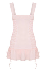 Rush In Mini Dress Baby Pink