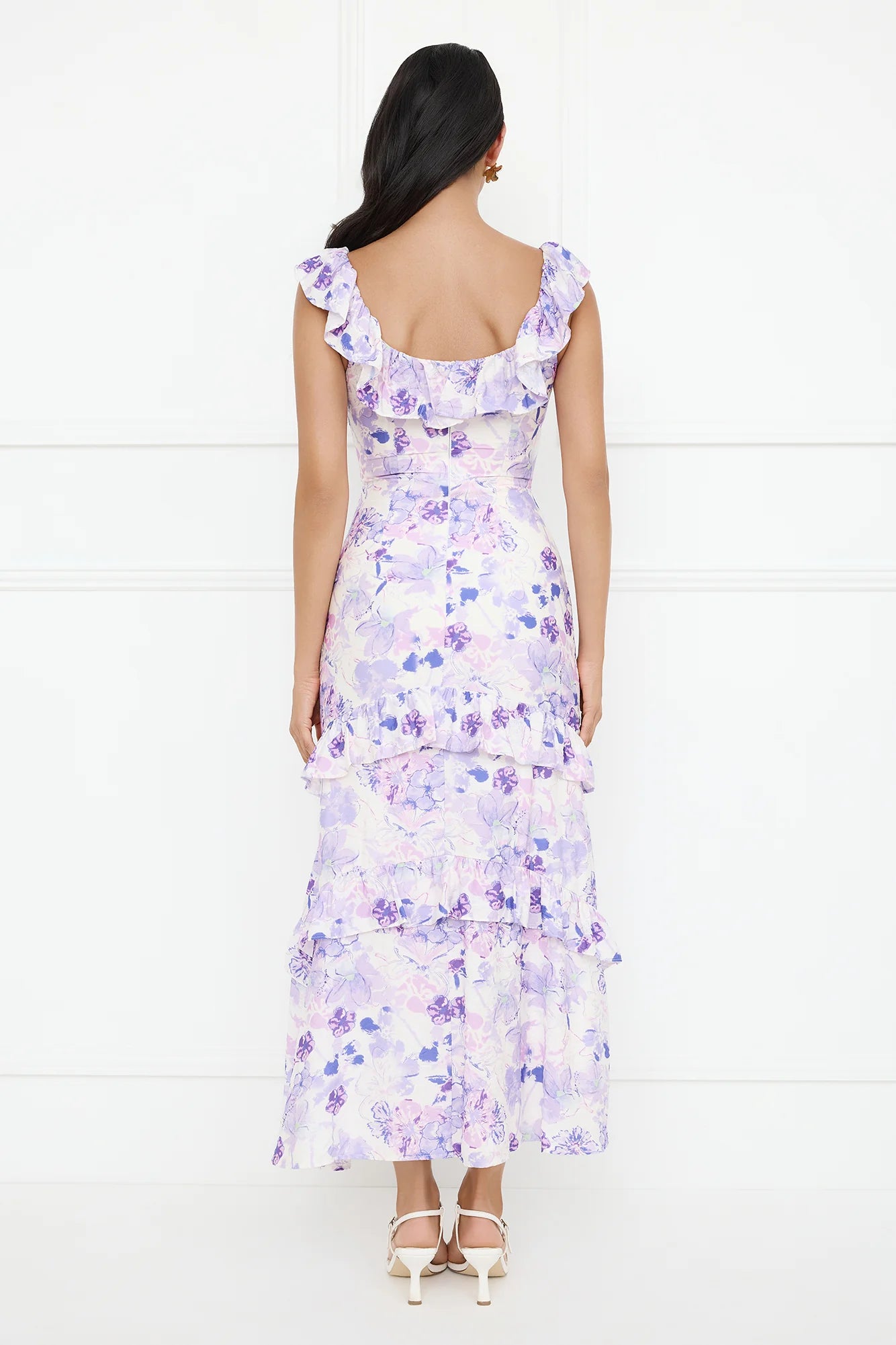 Midnight Magnolia Maxi Dress Purple