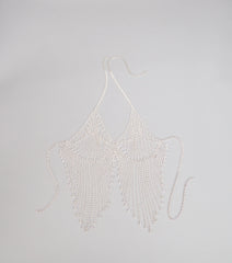 Goddess Drip Rhinestone Bra Chain Necklace