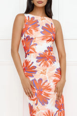 Peach Fever Maxi Dress Orange
