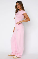 Protecting What's Mine Track Pants Pink