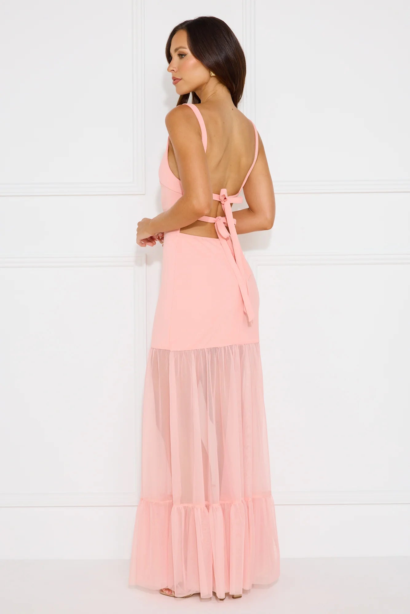Chic Whispers Maxi Dress Pink