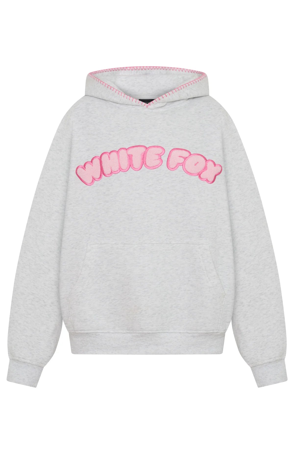 Vol. 1 Front Graphic Oversized Hoodie Grey Marle