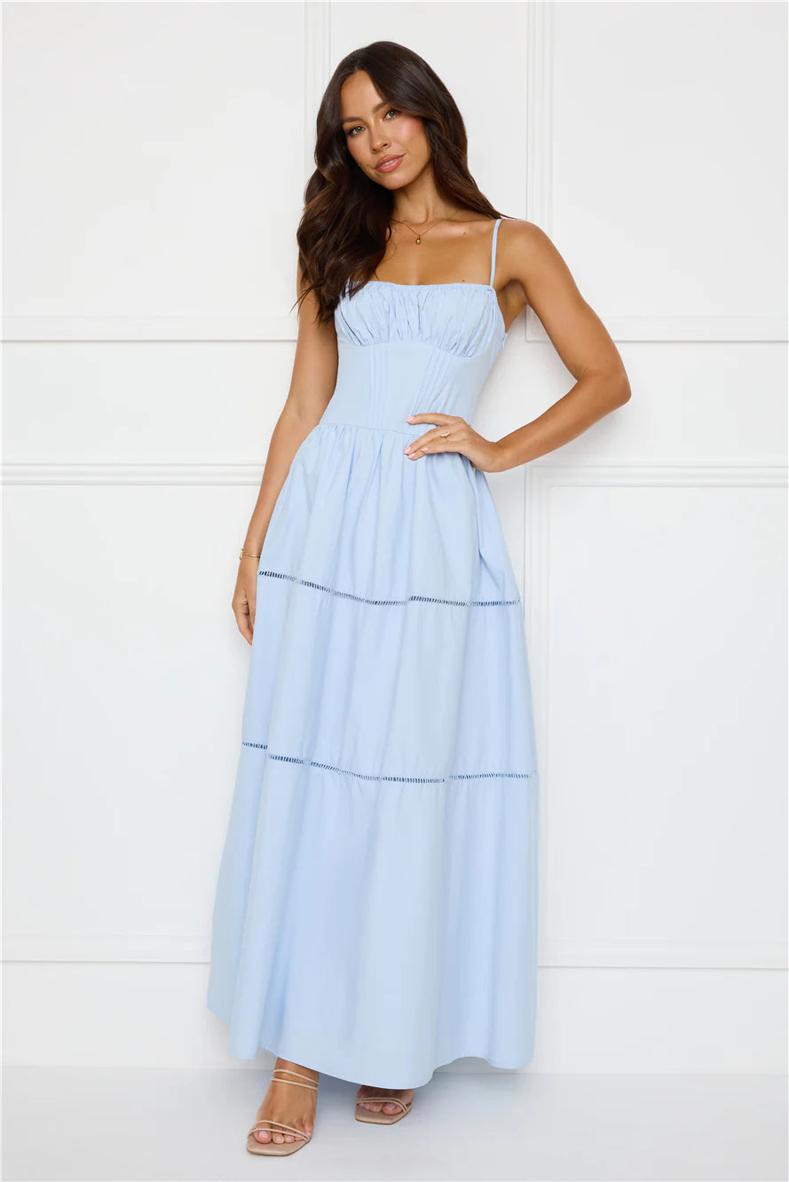 Chic At Sunset Maxi Dress Blue