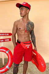 4 Piece Lifeguard Costume Kit