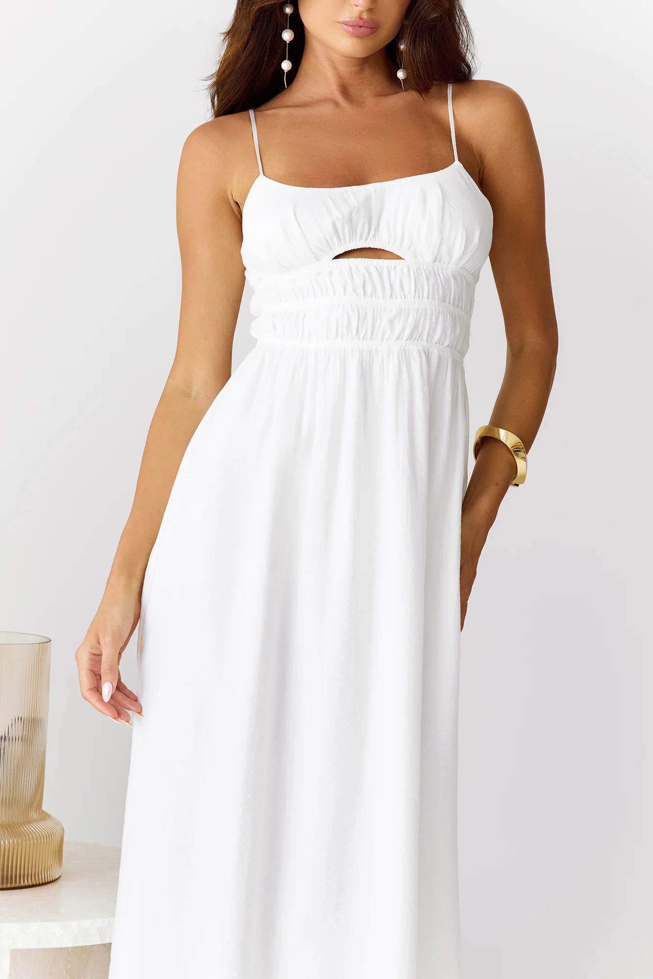 Chic Hideaway Maxi Dress White