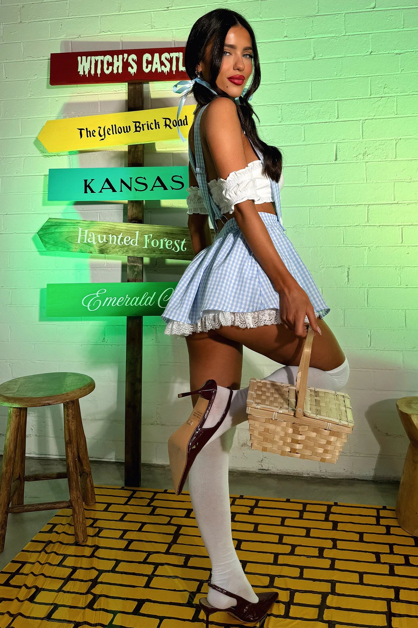Kansas 2 Piece Set - White/Blue