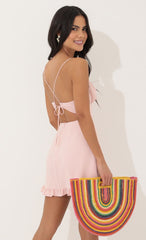 Corset Dress in Pink
