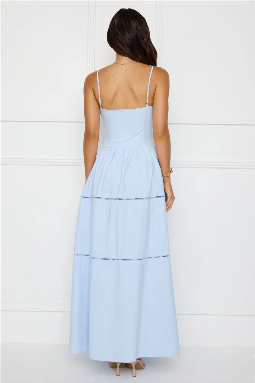 Chic At Sunset Maxi Dress Blue
