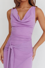 Daly Waist Sash Maxi Dress Lilac