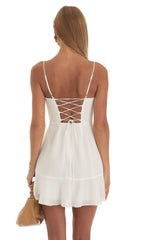 Corset Dress in White