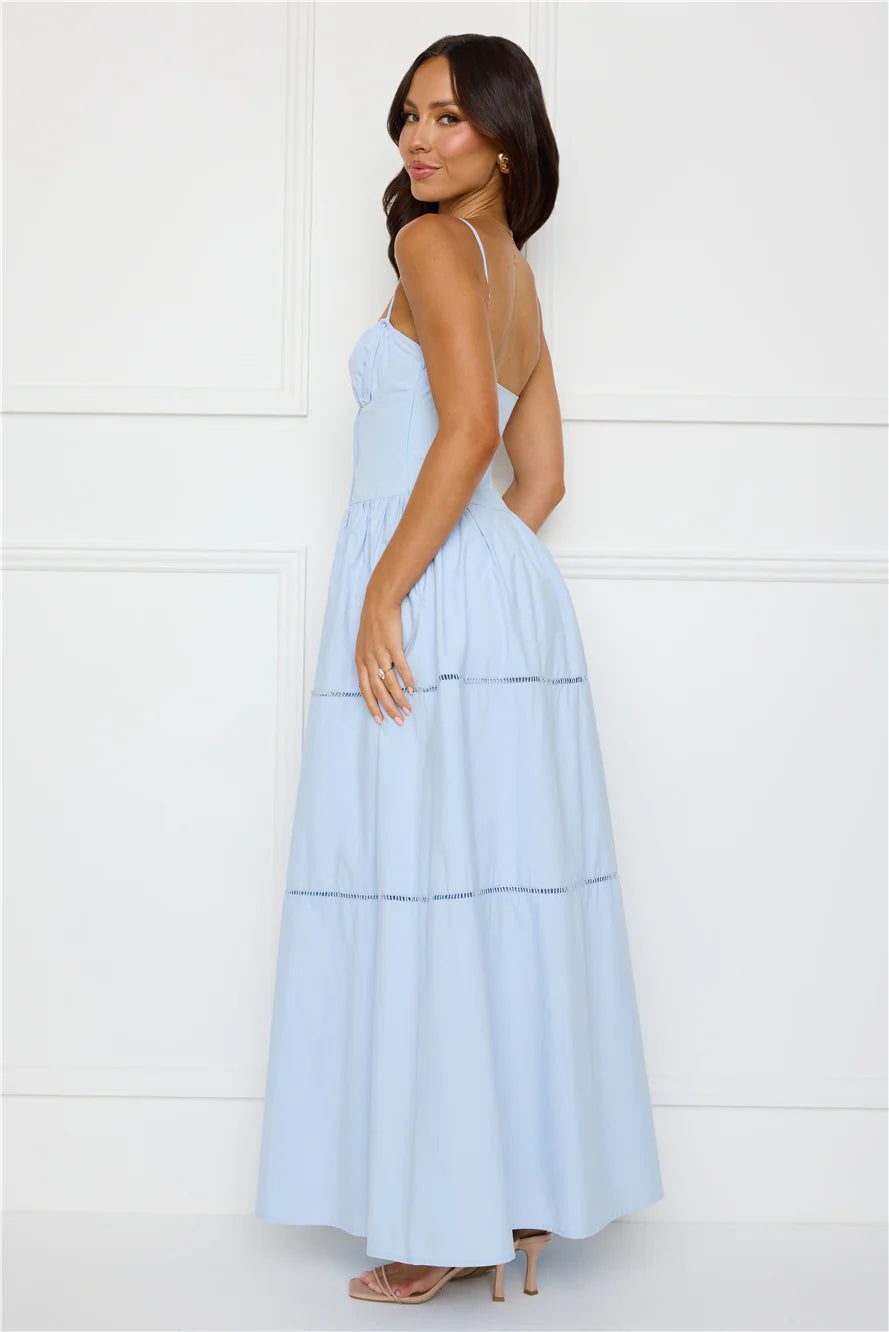 Chic At Sunset Maxi Dress Blue