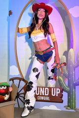 Round Up Crop - White