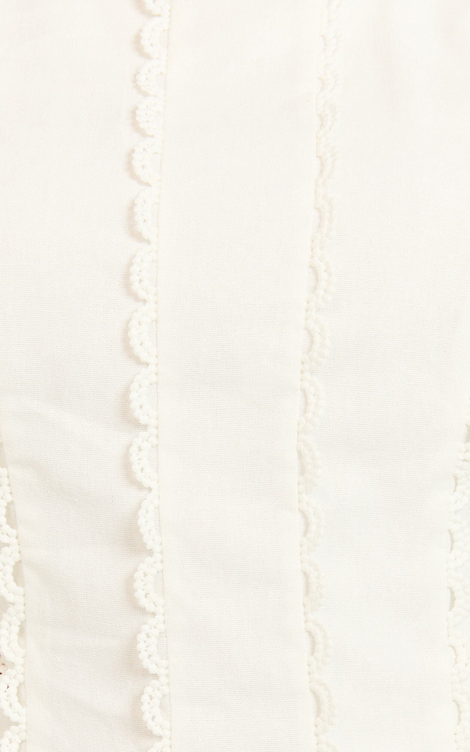 Laila Mini Linen Blend Dress - High Neck Side Cut Out Puff Sleeve Straight Dress in Off White