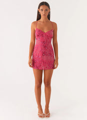 Exclusive Vietta Sequin Cami Mini Dress - Fuchsia